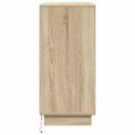 VidaXL Komoda LED dąb Sonoma 71 x 34,5 x 75 cm Materiał drewnopochodny