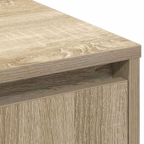 VidaXL Komoda LED dąb Sonoma 71 x 34,5 x 75 cm Materiał drewnopochodny