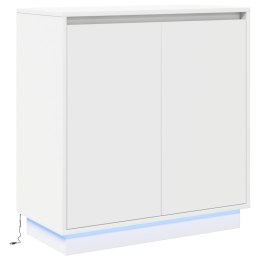 VidaXL Komoda LED dla Biały 71 x 34,5 x 75 cm Materiał drewnopochodny