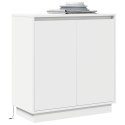 VidaXL Komoda LED dla Biały 71 x 34,5 x 75 cm Materiał drewnopochodny
