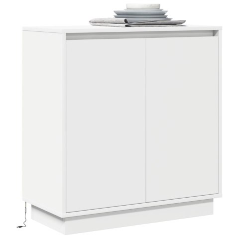 VidaXL Komoda LED dla Biały 71 x 34,5 x 75 cm Materiał drewnopochodny