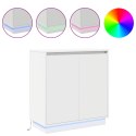 VidaXL Komoda LED dla Biały 71 x 34,5 x 75 cm Materiał drewnopochodny