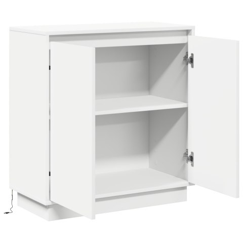 VidaXL Komoda LED dla Biały 71 x 34,5 x 75 cm Materiał drewnopochodny