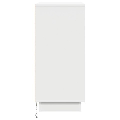 VidaXL Komoda LED dla Biały 71 x 34,5 x 75 cm Materiał drewnopochodny