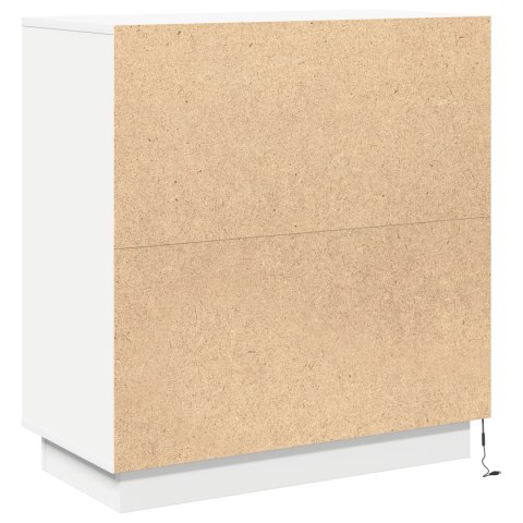 VidaXL Komoda LED dla Biały 71 x 34,5 x 75 cm Materiał drewnopochodny