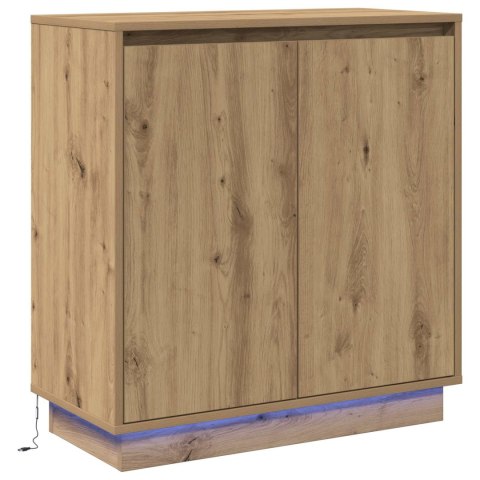 VidaXL Komoda LED Dąb artisan 71 x 34,5 x 75 cm