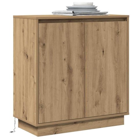VidaXL Komoda LED Dąb artisan 71 x 34,5 x 75 cm