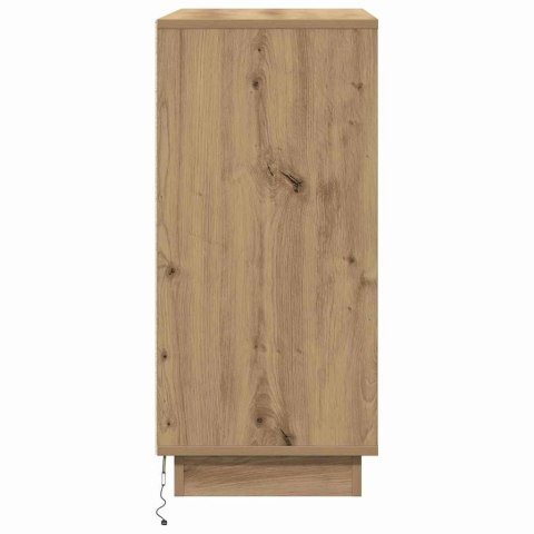 VidaXL Komoda LED Dąb artisan 71 x 34,5 x 75 cm