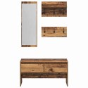 VidaXL Zestaw mebli do przedpokoju z szufladą 4 pcs Stare drewno