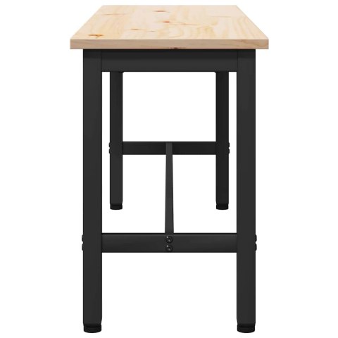 VidaXL Ławki do jadalni 2 pcs Naturalny 100 x 32,5 x 49 cm