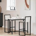 VidaXL stół Biały 100 x 50 x 77 cm Drewno inżynieryjne i stal