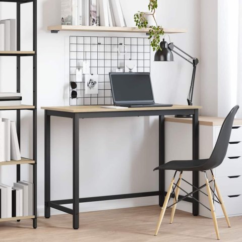 VidaXL stół Dąb Sonoma 80 x 50 x 76,5 cm Drewno inżynieryjne i stal