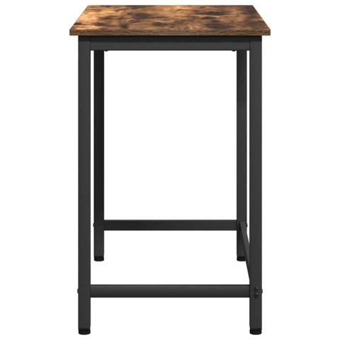 VidaXL stół Dąb wędzony 100 x 50 x 76,5 cm Drewno inżynieryjne i stal