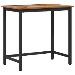VidaXL stół Stare drewno 100 x 50 x 76,5 cm Drewno inżynieryjne i stal
