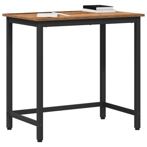 VidaXL stół Stare drewno 100 x 50 x 76,5 cm Drewno inżynieryjne i stal