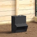 KARMNIK DLA KUR CZARNY 20X25X35CM STAL ZIMNOWALCOWANA