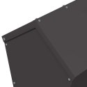 VidaXL Karmnik dla kur Czarny 40 x 40 x 45 cm Stal zimnowalcowana
