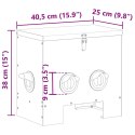 KARMNIK DLA KUR CZARNY 40,5X25X38CM STAL ZIMNOWALCOWANA