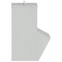 VidaXL Karmnik dla kur Srebrny 20 x 25 x 35 cm Stal Galwanizowana