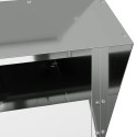VidaXL Karmnik dla kur Srebrny 20 x 25 x 35 cm Stal Galwanizowana