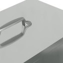 VidaXL Karmnik dla kur Srebrny 20 x 25 x 35 cm Stal Galwanizowana