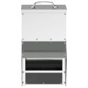 VidaXL Karmnik dla kur Srebrny 20 x 25 x 35 cm Stal Galwanizowana