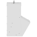VidaXL Karmnik dla kur Srebrny 20 x 25 x 35 cm Stal Galwanizowana
