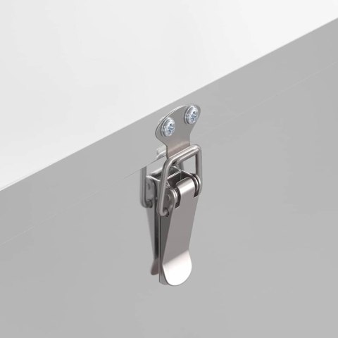 VidaXL Karmnik dla kur Srebrny 40,5 x 25 x 38 cm Stal Galwanizowana