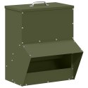 VidaXL Karmnik dla kur Zielony oliwkowy 20 x 25 x 35 cm