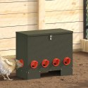 VidaXL Karmnik dla kur Zielony oliwkowy 60,5 x 29 x 51 cm