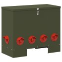 VidaXL Karmnik dla kur Zielony oliwkowy 60,5 x 29 x 51 cm