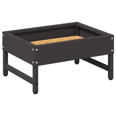 KARMNIK DLA PTAKÓW CZARNY 80X28X13.5CM STAL ZIMNOWALCOWANA