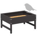 KARMNIK DLA PTAKÓW CZARNY 80X28X13.5CM STAL ZIMNOWALCOWANA