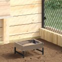 VidaXL Karmnik dla ptaków Srebrny 80 x 28 x 13.5 cm Stal Galwanizowana