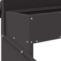 VidaXL Karmnik na pedały dla kur Czarny 48,5 x 39,5 x 19 cm