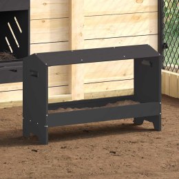 KORYTO DO KARMIENIA KURCZAKÓW CZARNY 81X32X53,5CM