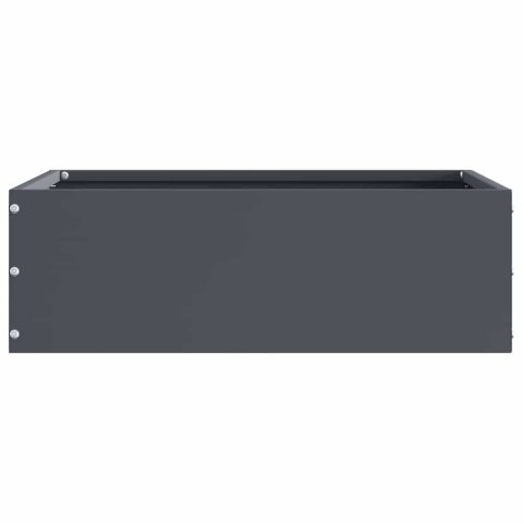 VidaXL Krawężnik do trawnika 6 pcs Antracyt 40 x 40 x 13 cm Stal