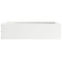 VidaXL Krawężnik do trawnika 6 pcs Biały 50 x 50 x 13 cm Stal
