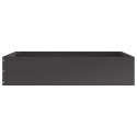 VidaXL Krawężnik do trawnika 6 pcs Czarny 60 x 60 x 13 cm Stal