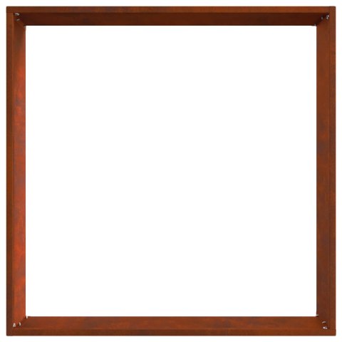 VidaXL Krawężnik do trawnika 6 pcs Rdzawy 50 x 50 x 13 cm