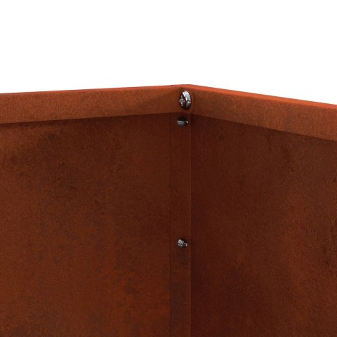 VidaXL Krawężnik do trawnika 6 pcs Rdzawy 50 x 50 x 13 cm