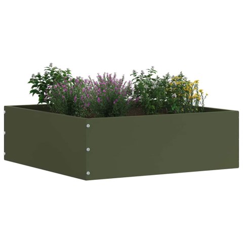 VidaXL Krawężnik do trawnika 6 pcs Zielony oliwkowy 40 x 40 x 13 cm