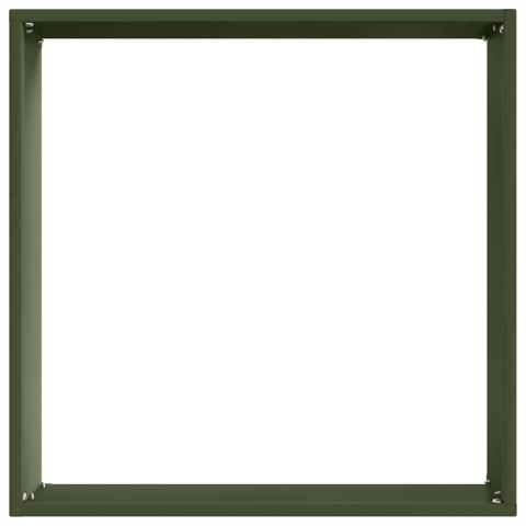 VidaXL Krawężnik do trawnika 6 pcs Zielony oliwkowy 40 x 40 x 13 cm
