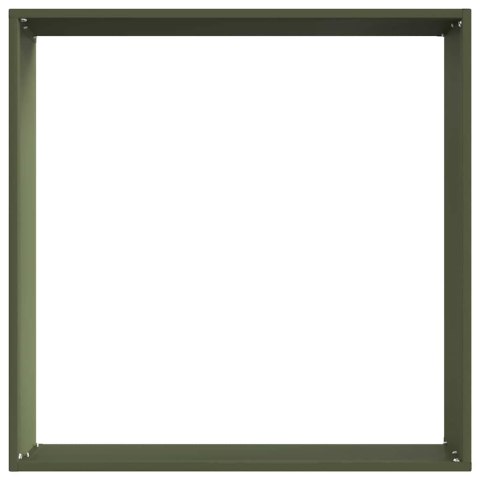 VidaXL Krawężnik do trawnika 6 pcs Zielony oliwkowy 50 x 50 x 13 cm