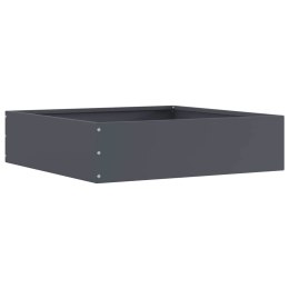 VidaXL Krawężnik do trawnika Antracyt 50 x 50 x 13 cm Stal