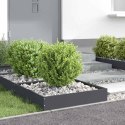 VidaXL Krawężnik do trawnika Antracyt 60 x 60 x 13 cm Stal
