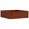VidaXL Krawężnik do trawnika Rdzawy 40 x 40 x 13 cm