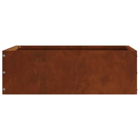 VidaXL Krawężnik do trawnika Rdzawy 40 x 40 x 13 cm