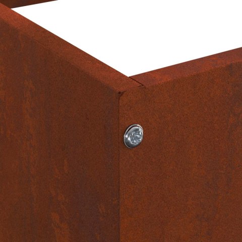VidaXL Krawężnik do trawnika Rdzawy 40 x 40 x 13 cm