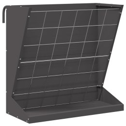 VidaXL Skrzynka na siano Czarny 71 x 33 x 70 cm Stal zimnowalcowana